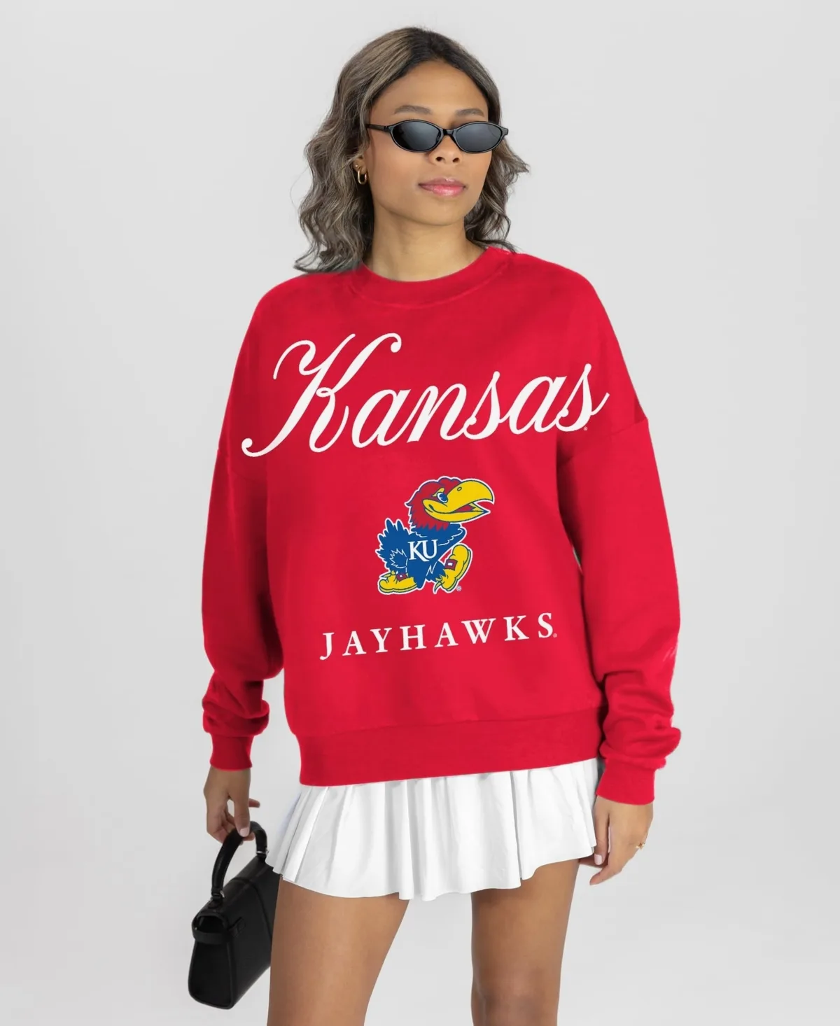 Kansas Jayhawks Legacy Club Oversized Premium Fleece Sweatshirt