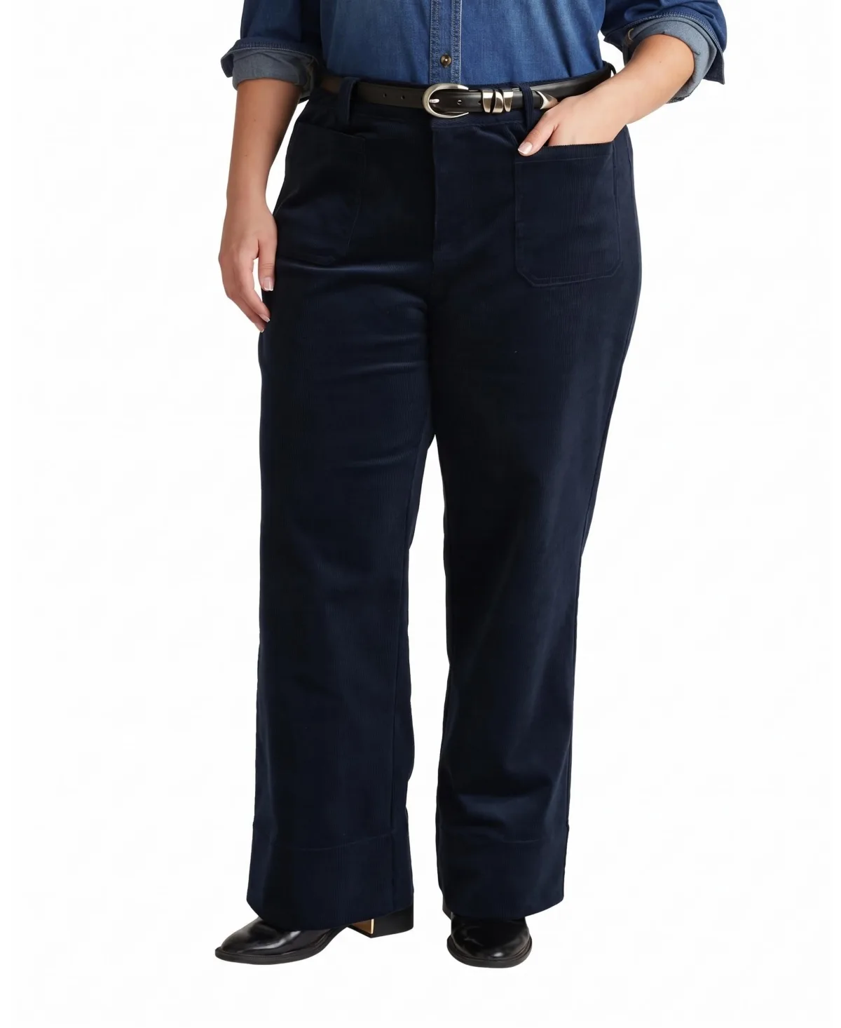 Claudia High-Rise Wide-Leg Corduroy Pants by Universal Standard