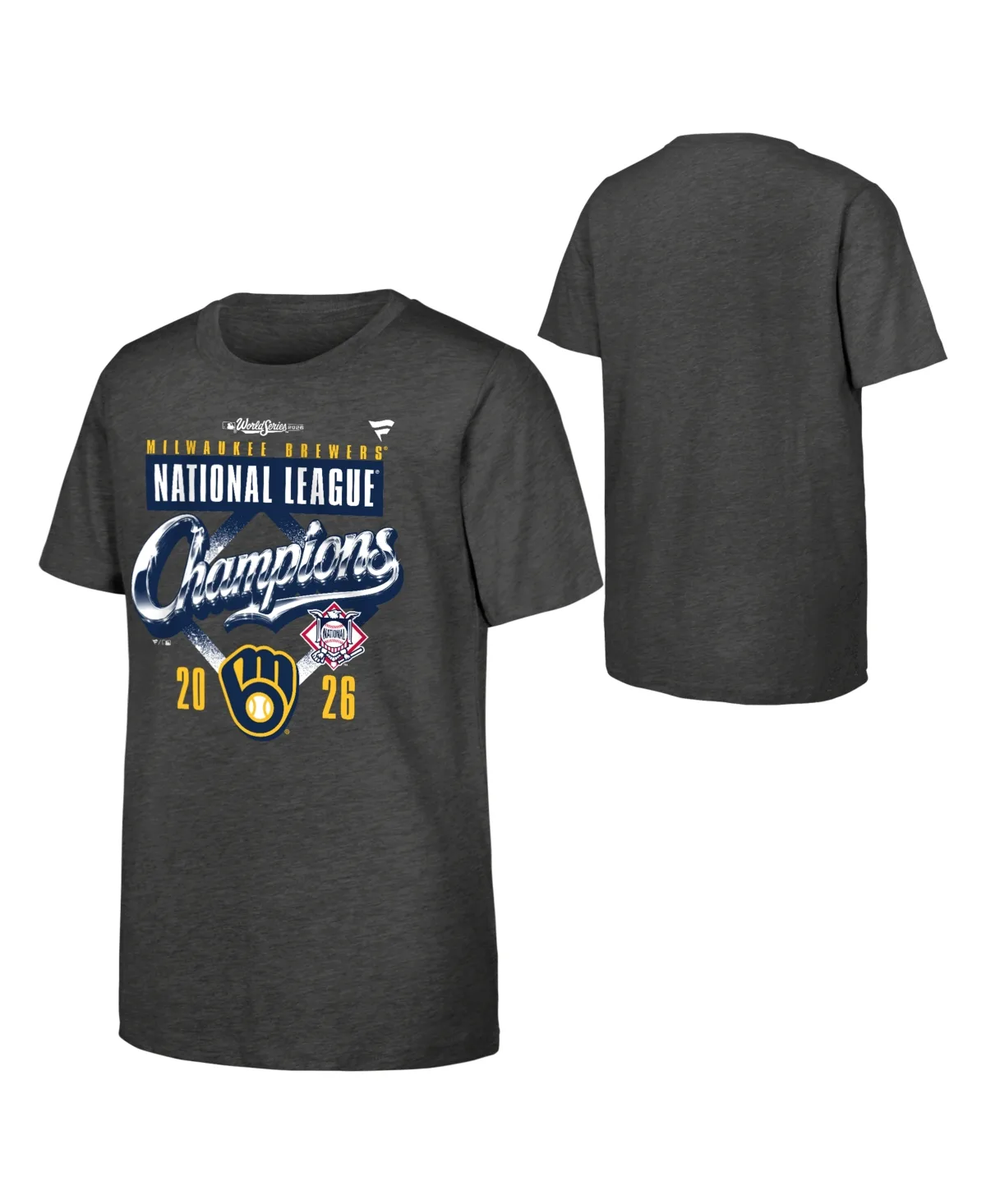 Milwaukee Brewers 2026 National League Champions Locker Room T-Shirt by Fanatics