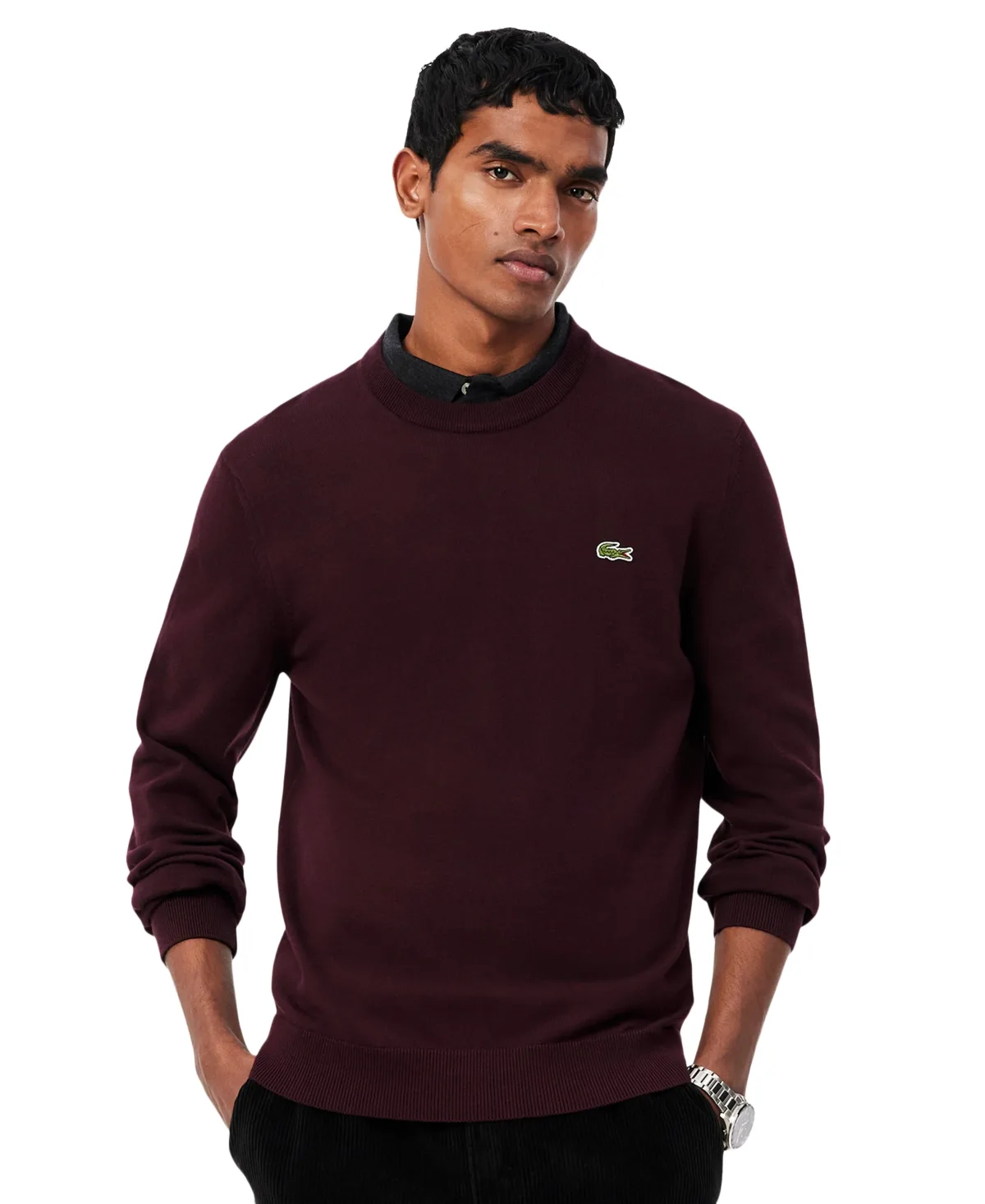 Solid Croc Sweater by Lacoste