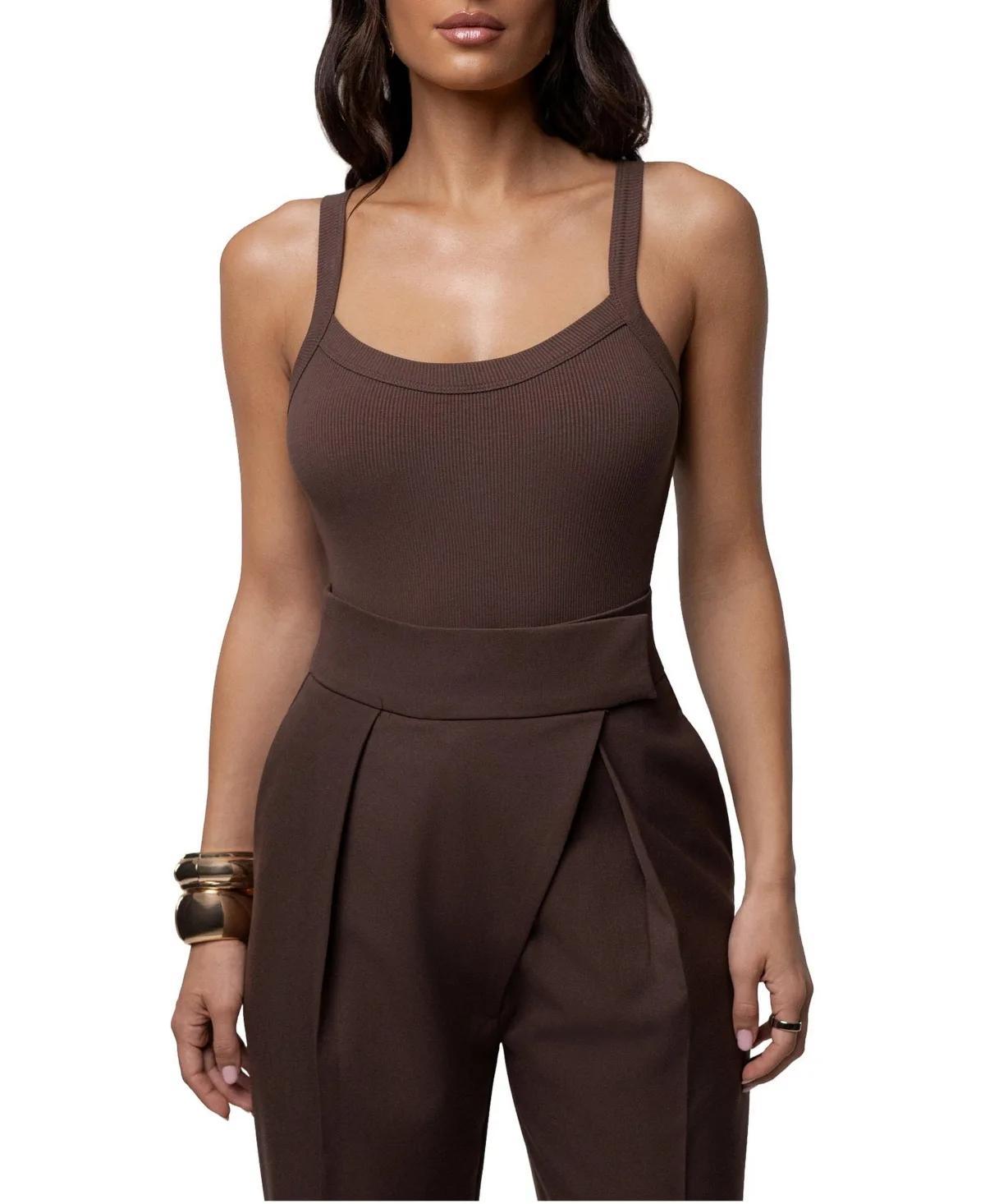 Akito Ribbed Scoop Neck Bodysuit by Jluxlabel