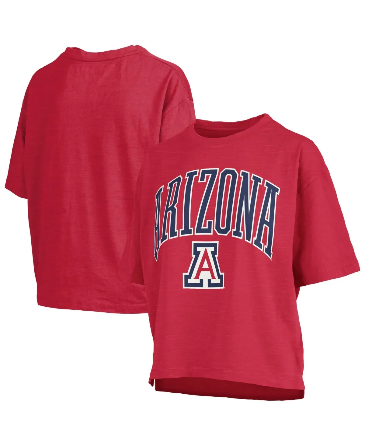 Arizona Wildcats Oversized Nelson Arch Over Logo Slub T-Shirt by Pressbox