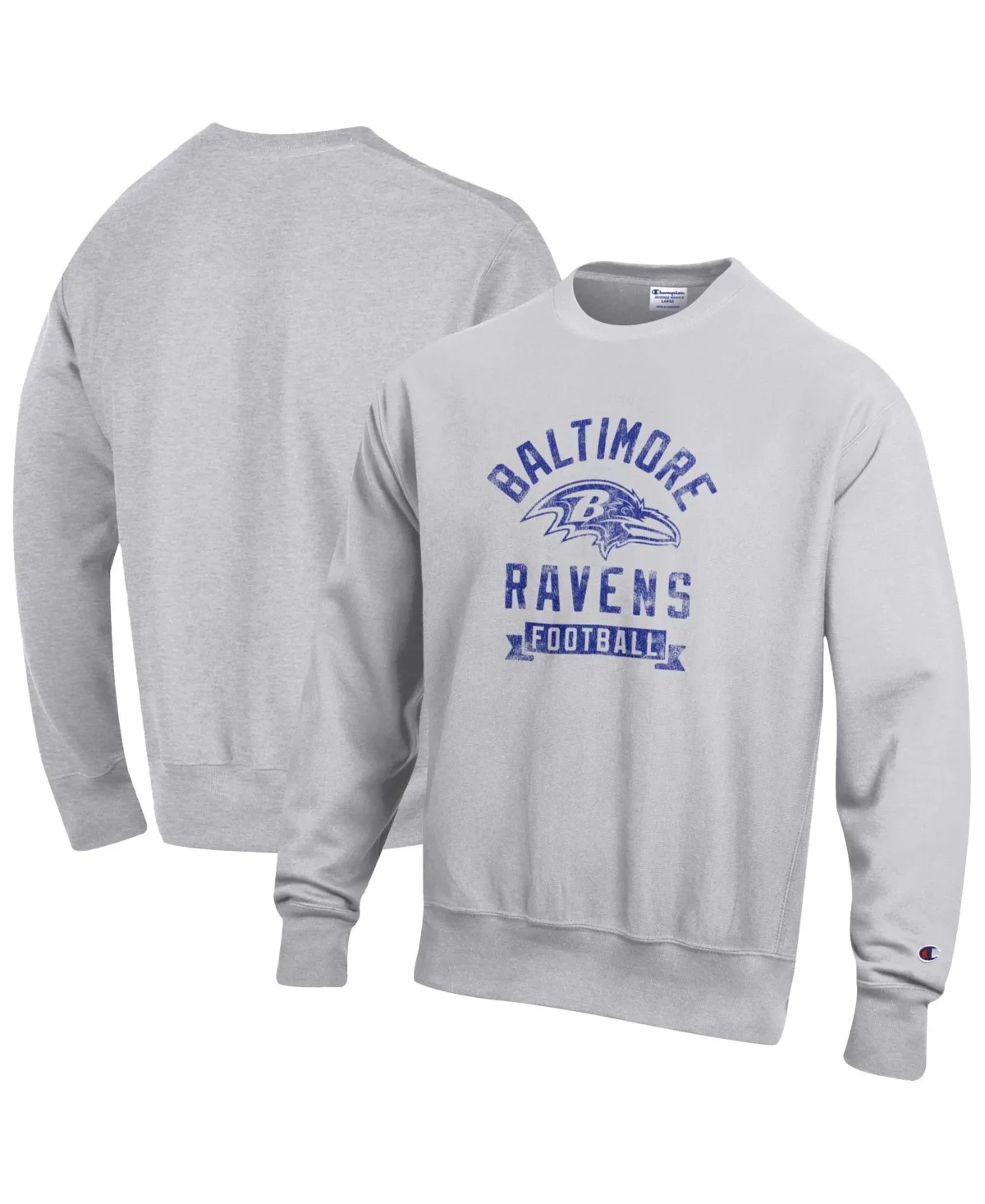 Baltimore Ravens Reverse Weave Fleece Pullover Sweatshirt by Champion