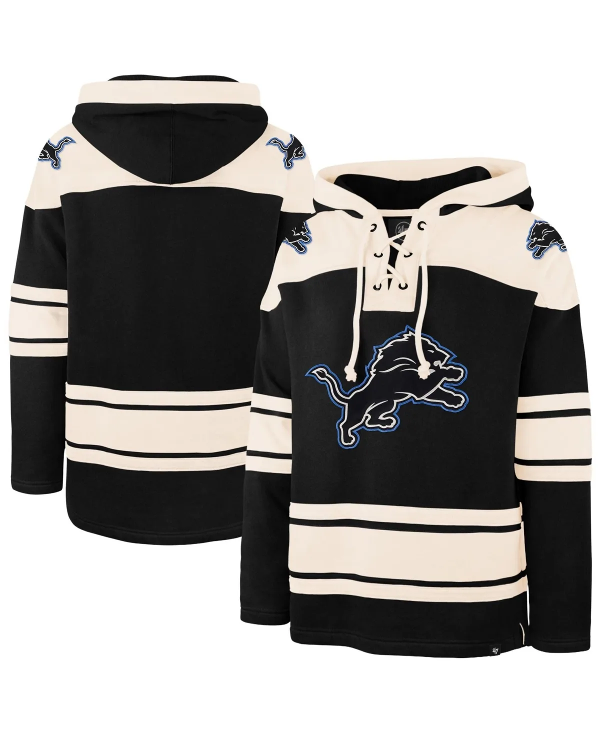 Detroit Lions Superior Lacer Hoodie by 47 Brand