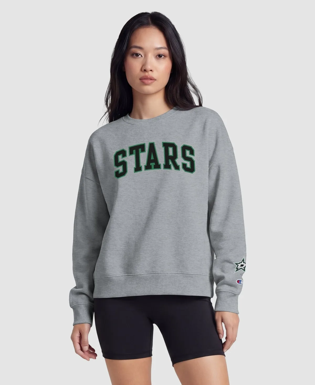 Dallas Stars Applique Crewneck Sweatshirt