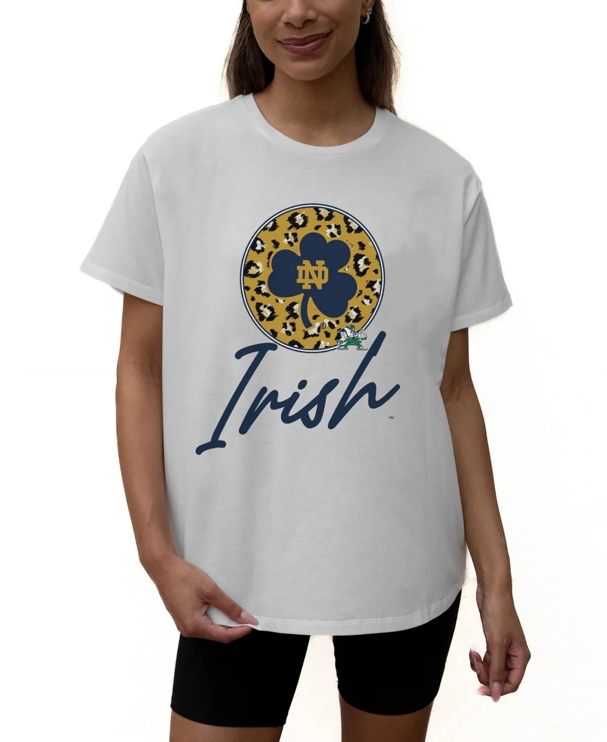 Notre Dame Fighting Irish Wild Expectations Tri-Blend Flowy T-Shirt by Gameday Couture