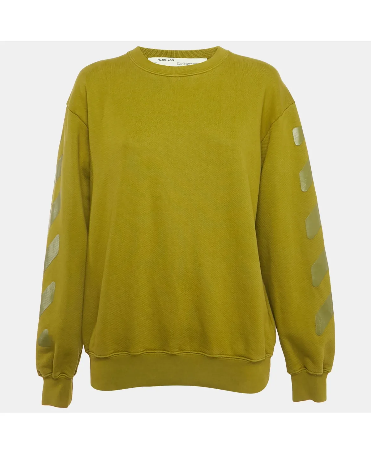 Pre-Owned Cotton Crewneck Arrow Print Sweatshirt by Off-White