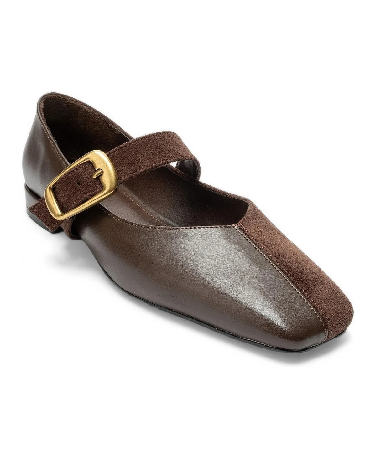 Curzon Belted Ballerina Flat by Prologue Shoes
