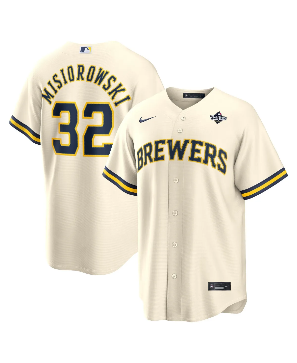 Jacob Misiorowski Milwaukee Brewers 2026 World Series Participant Replica Jersey by Nike