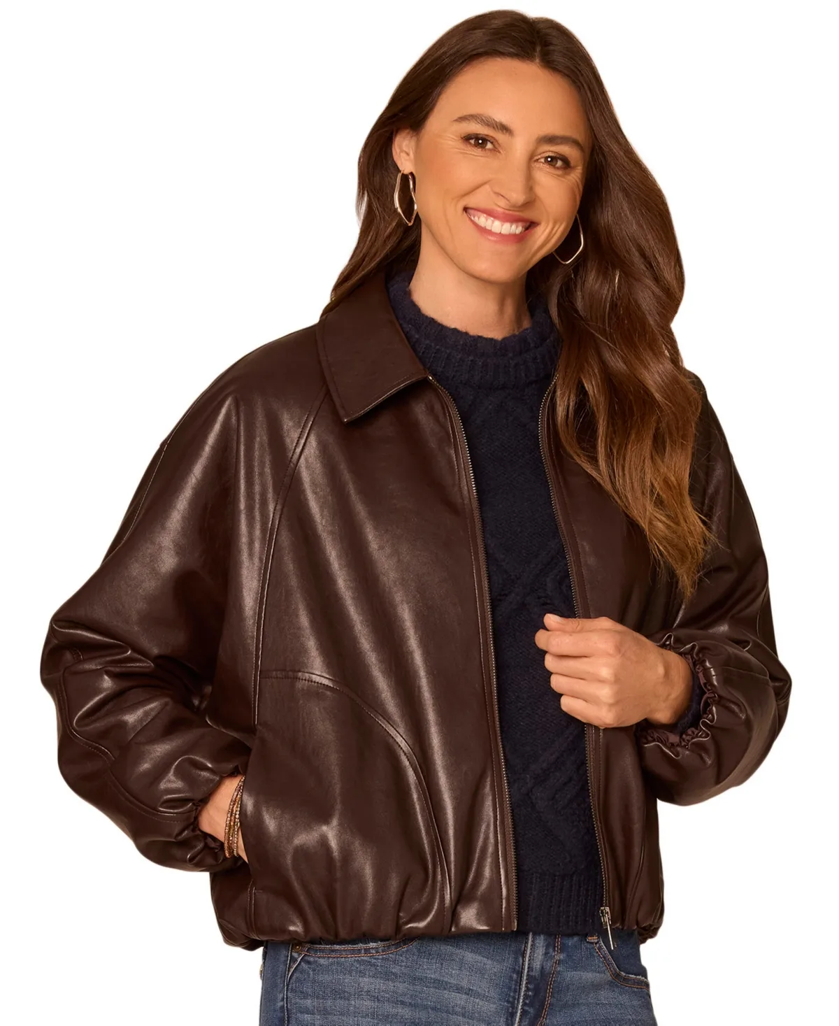 Raglan Sleeve Bomber Jacket