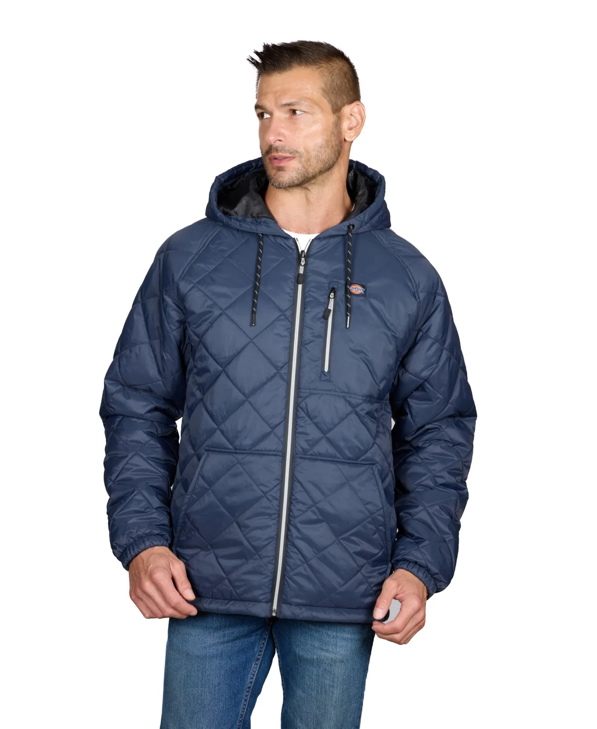 Diamond-Quilted Packable Hooded Jacket by Dickies