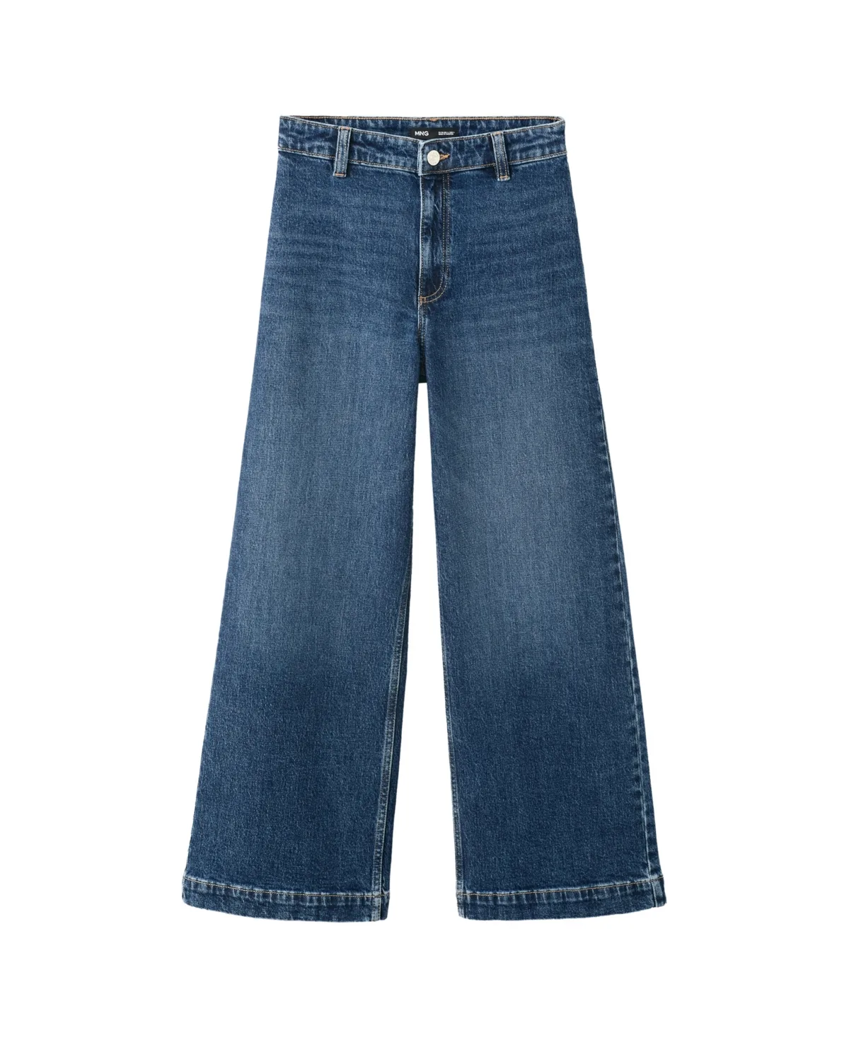 Catherin High-Rise Wide-Leg Culotte Jeans by Mango