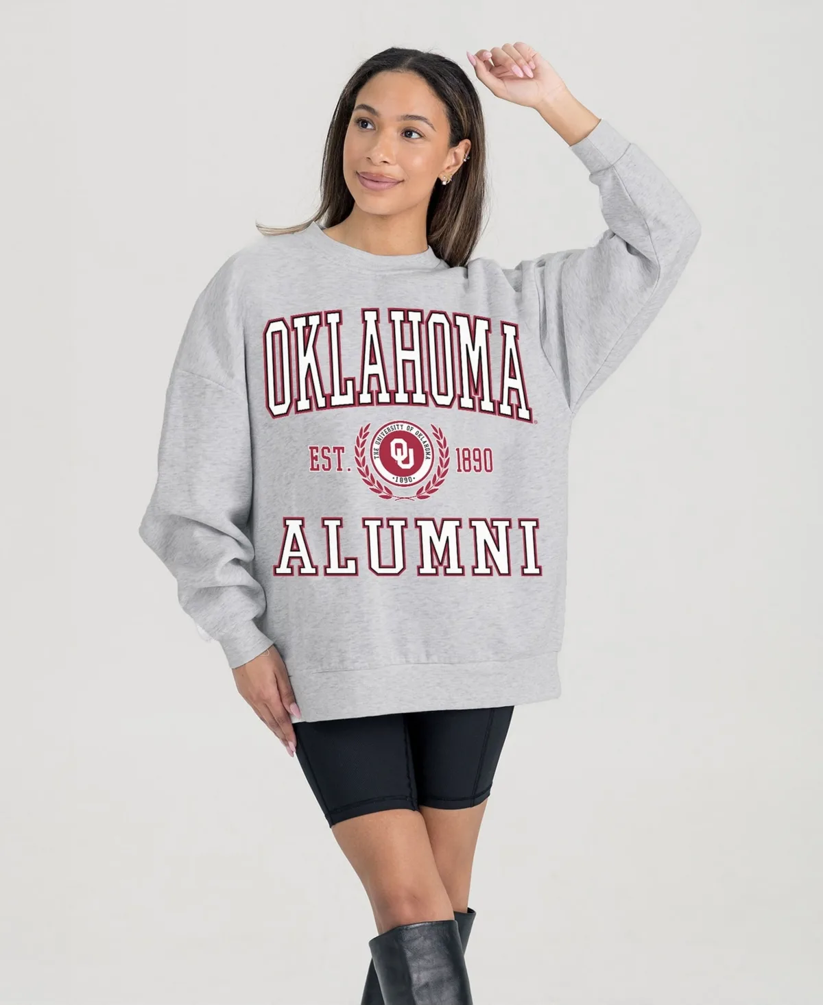 Oklahoma Sooners Degree Unlocked Oversized Premium Fleece Sweatshirt