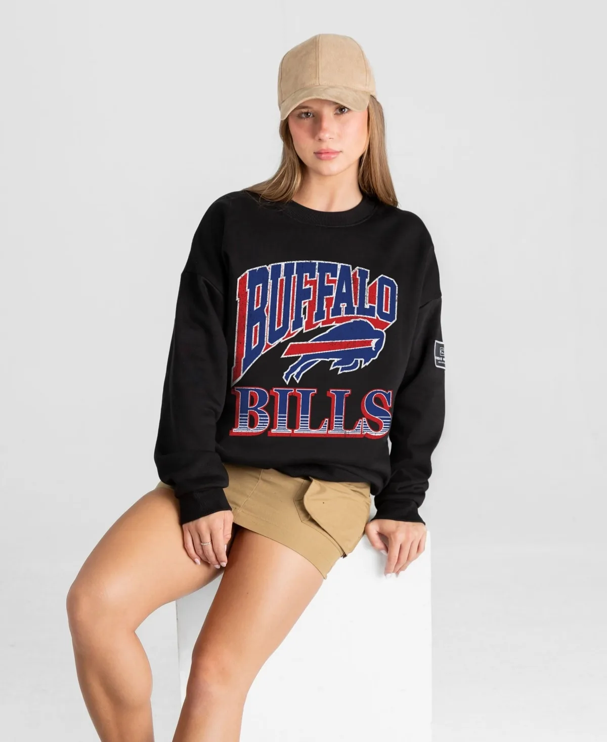 Buffalo Bills Victory Prime Black Label Premium Drop Shoulder Sweatshirt