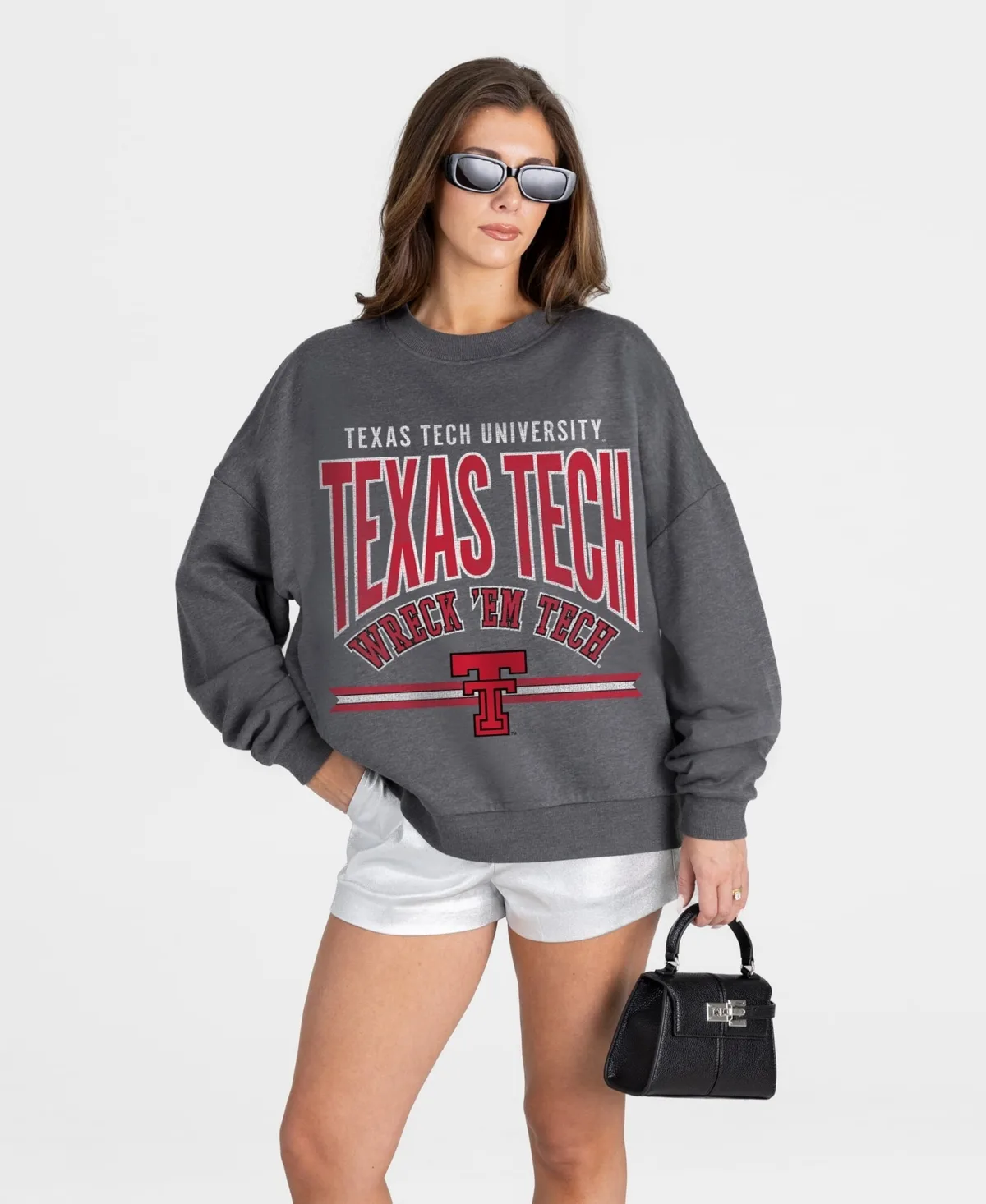Texas Tech Red Raiders Kickoff Classic Oversized Premium Drop Shoulder Sweatshirt