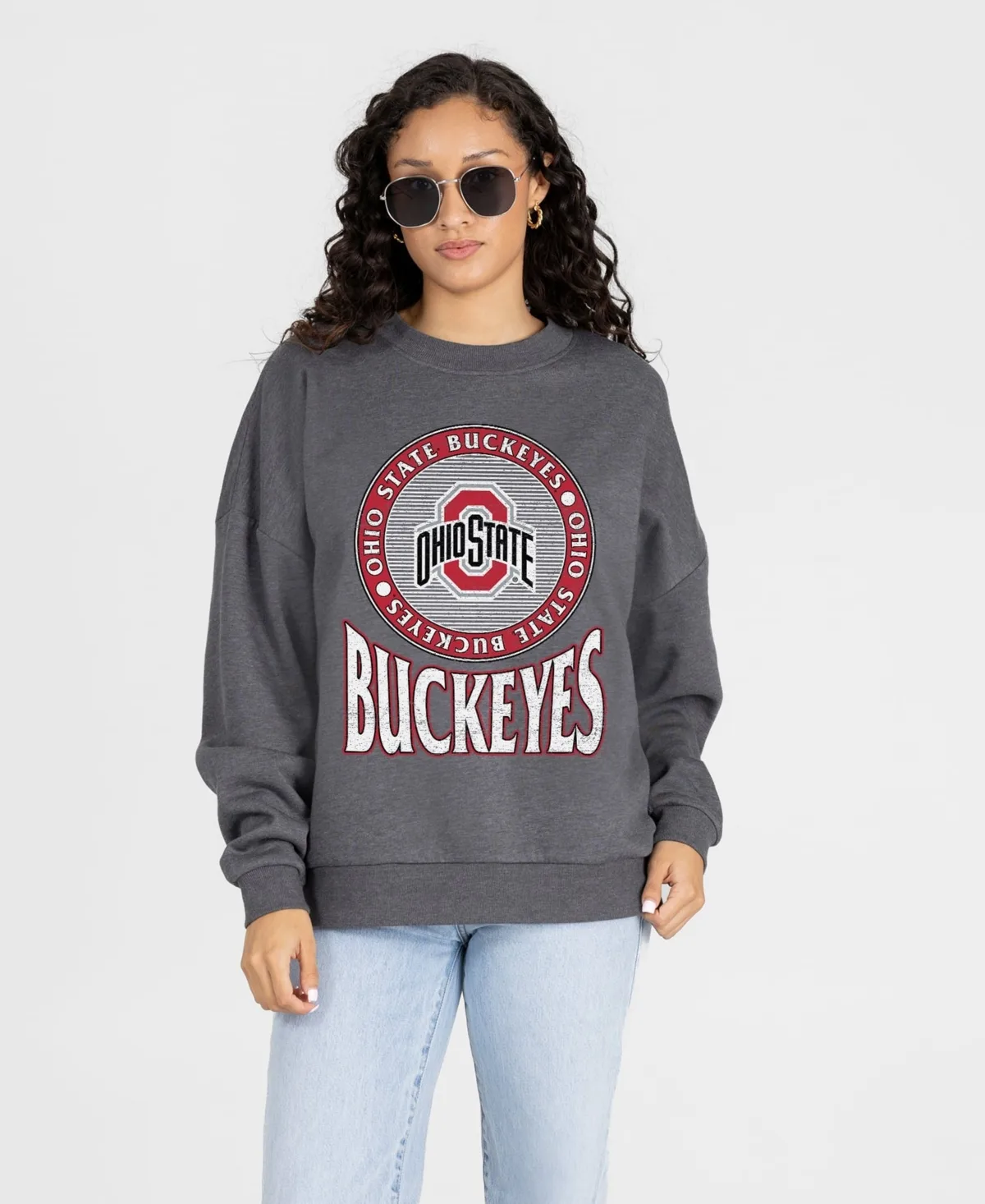 Ohio State Buckeyes Saturday Seal Oversized Premium Drop Shoulder Sweatshirt