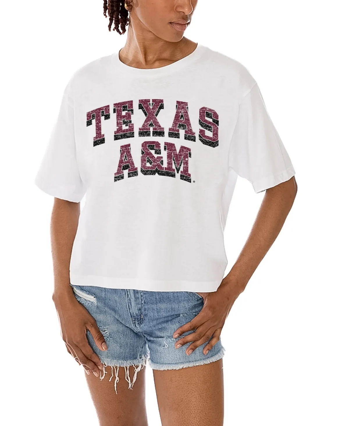 Texas A&M Aggies Claim to Fame Boxy Cropped T-Shirt
