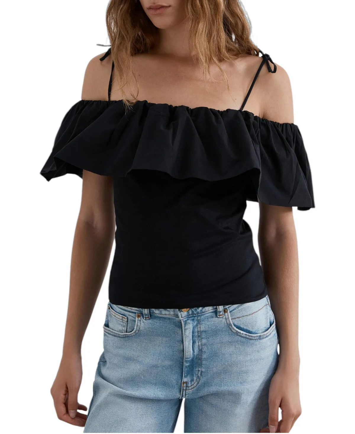 Bardot Ruffle Top by Scalpers