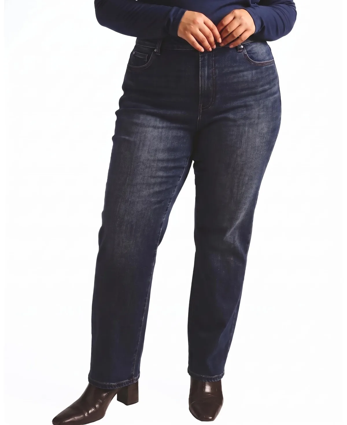 Etta High-Rise Straight-Leg Jeans