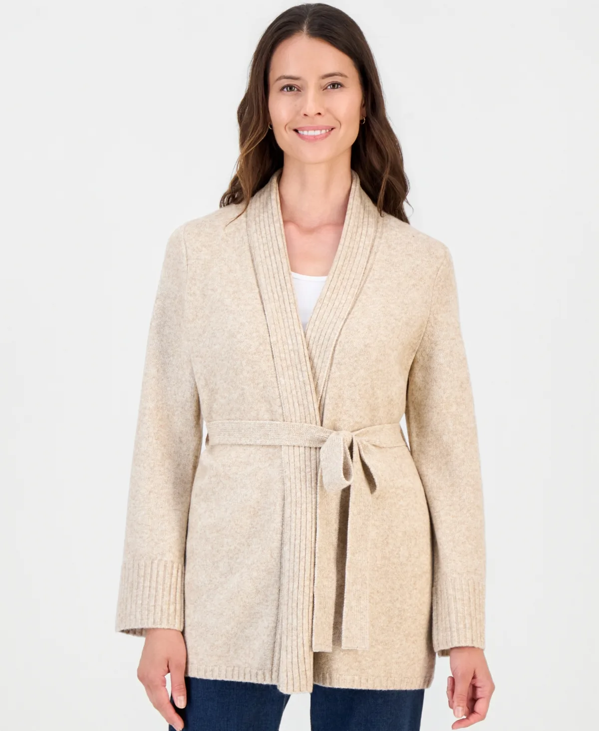 Luxsoft Wrap Front Cardigan by Style & Co