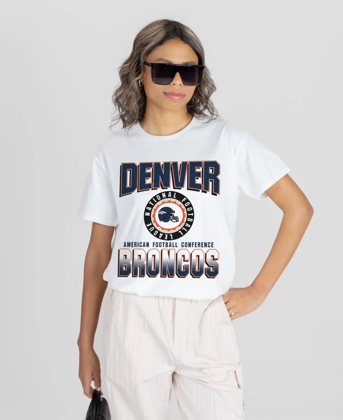 Denver Broncos Oversized All-Time Classic Flowy T-Shirt by Gameday Couture