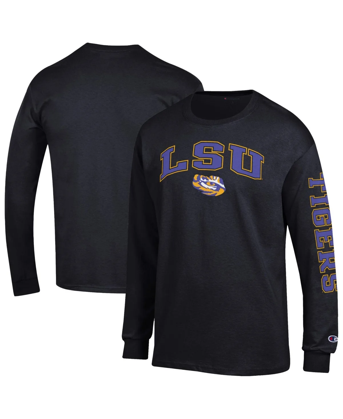 Lsu Tigers Arch Over Logo 2-Hit Long Sleeve T-Shirt