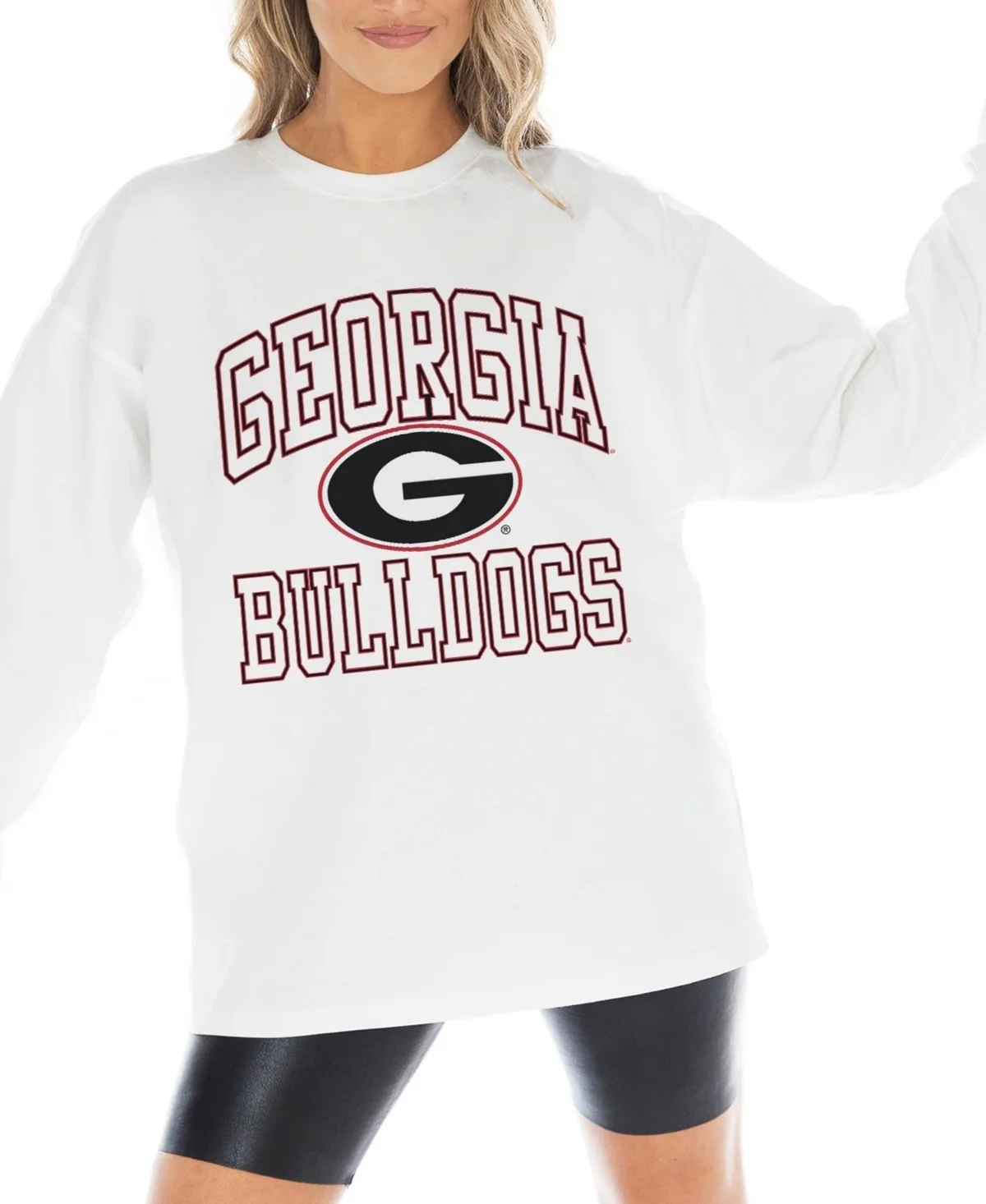 Georgia Bulldogs Mind Games Oversized Long-Sleeve T-Shirt