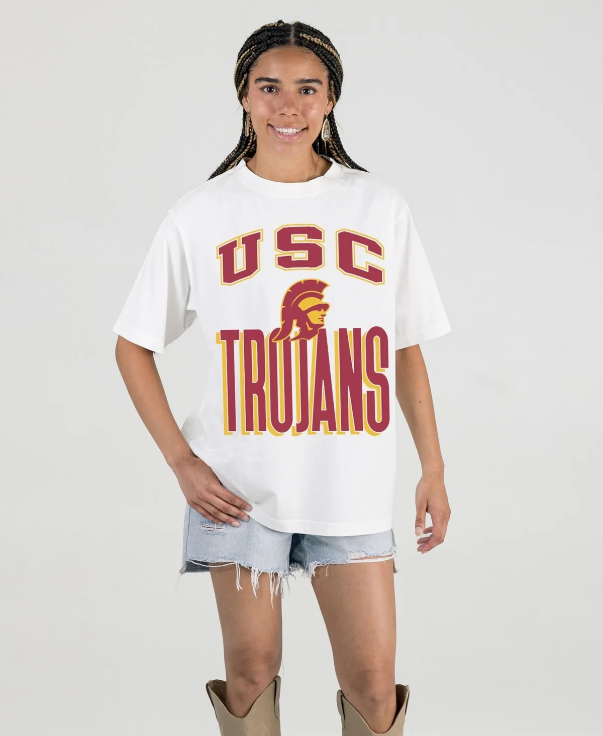 Usc Trojans Oversized Fierce Focus T-Shirt