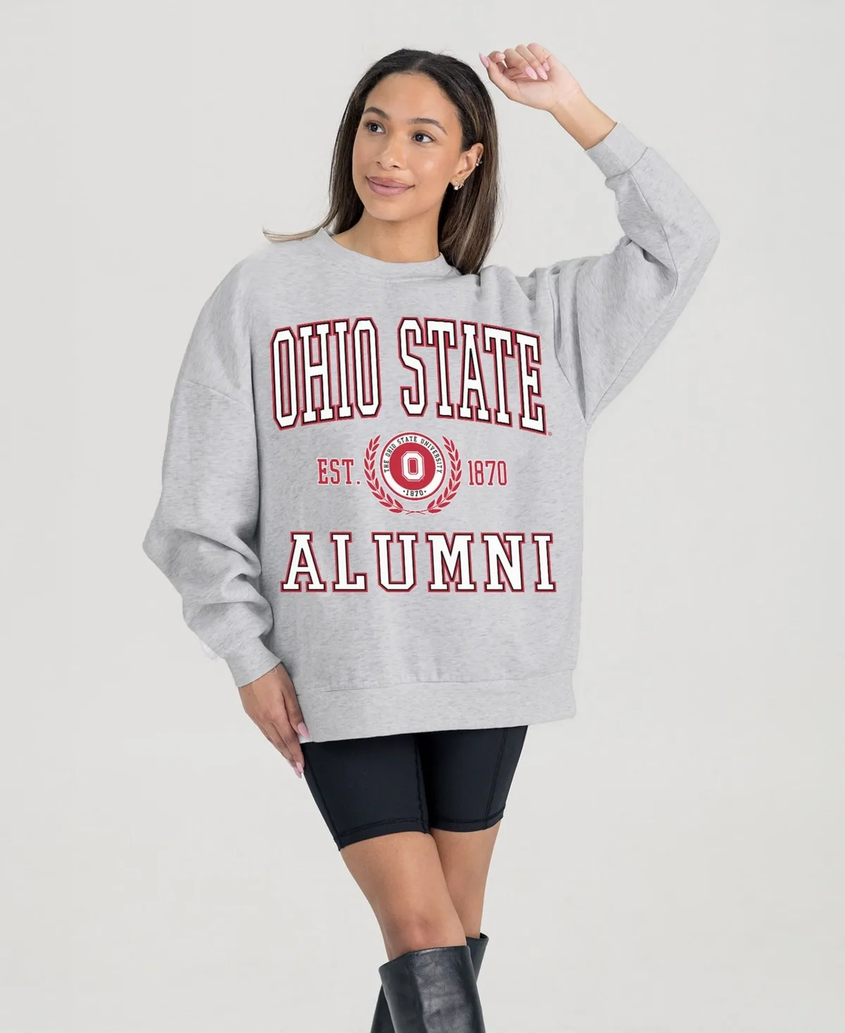 Ohio State Buckeyes Degree Unlocked Oversized Premium Fleece Sweatshirt