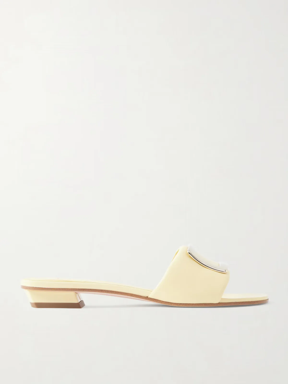 - 20 Buckled Padded Leather Mules -