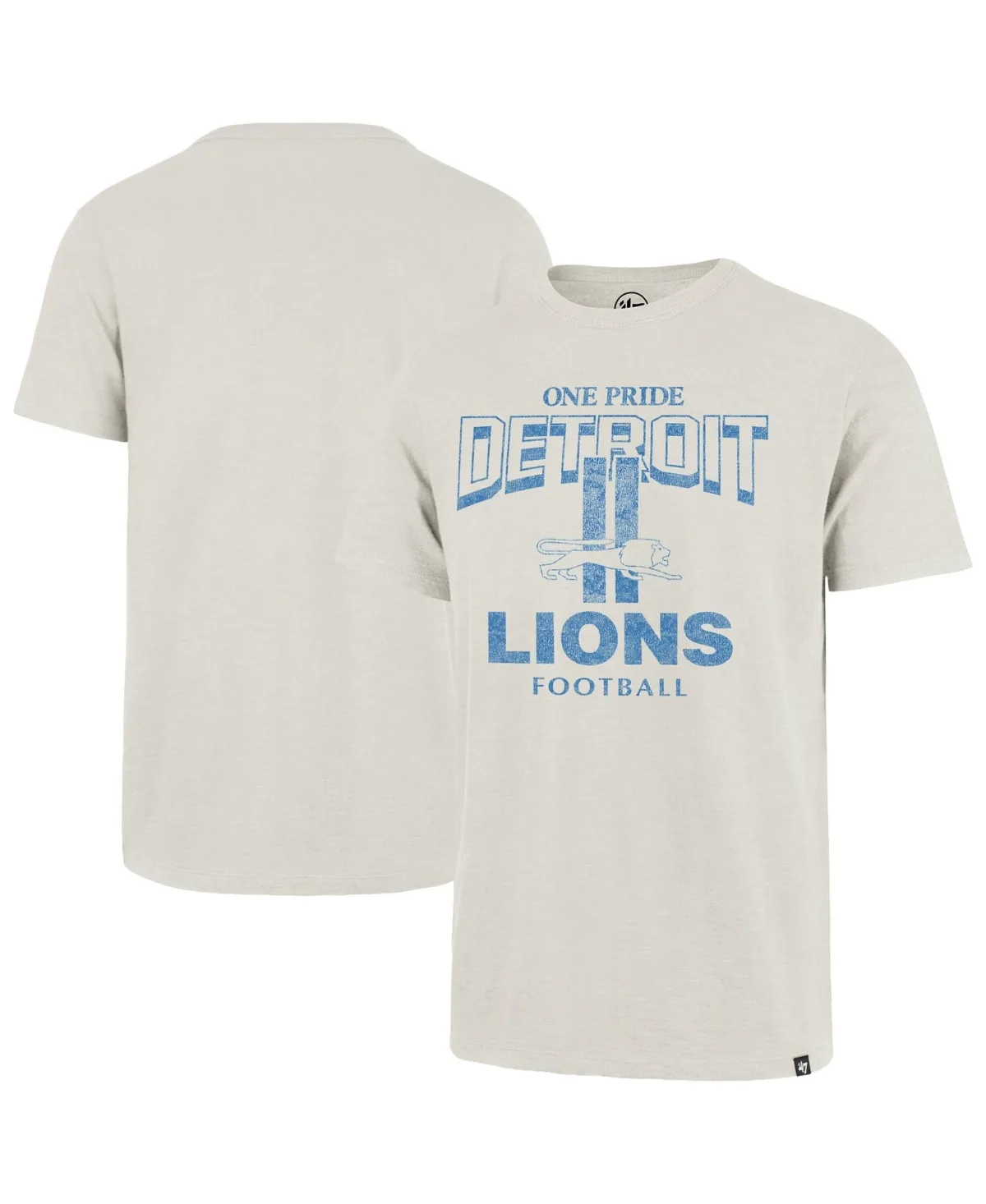 Detroit Lions Head on Scrum Slub T-Shirt by 47 Brand