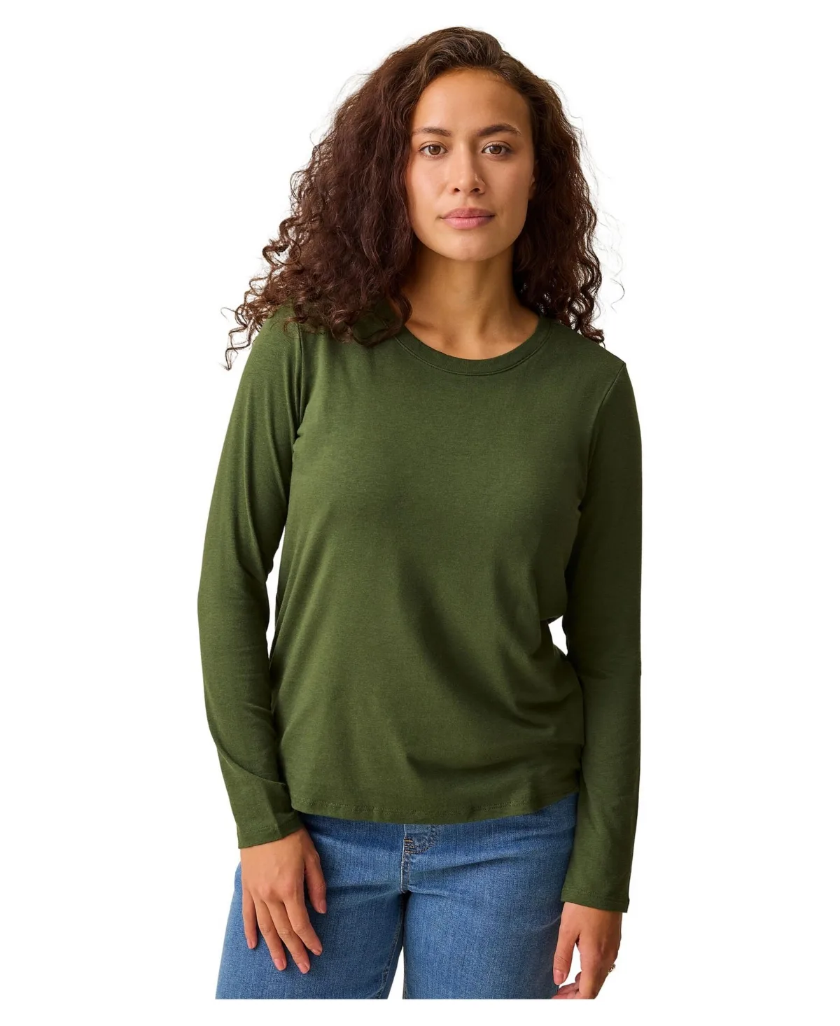 Slim-Fit Modal-Cotton Blend Nursing Long-Sleeve T-Shirt by Kindred Bravely
