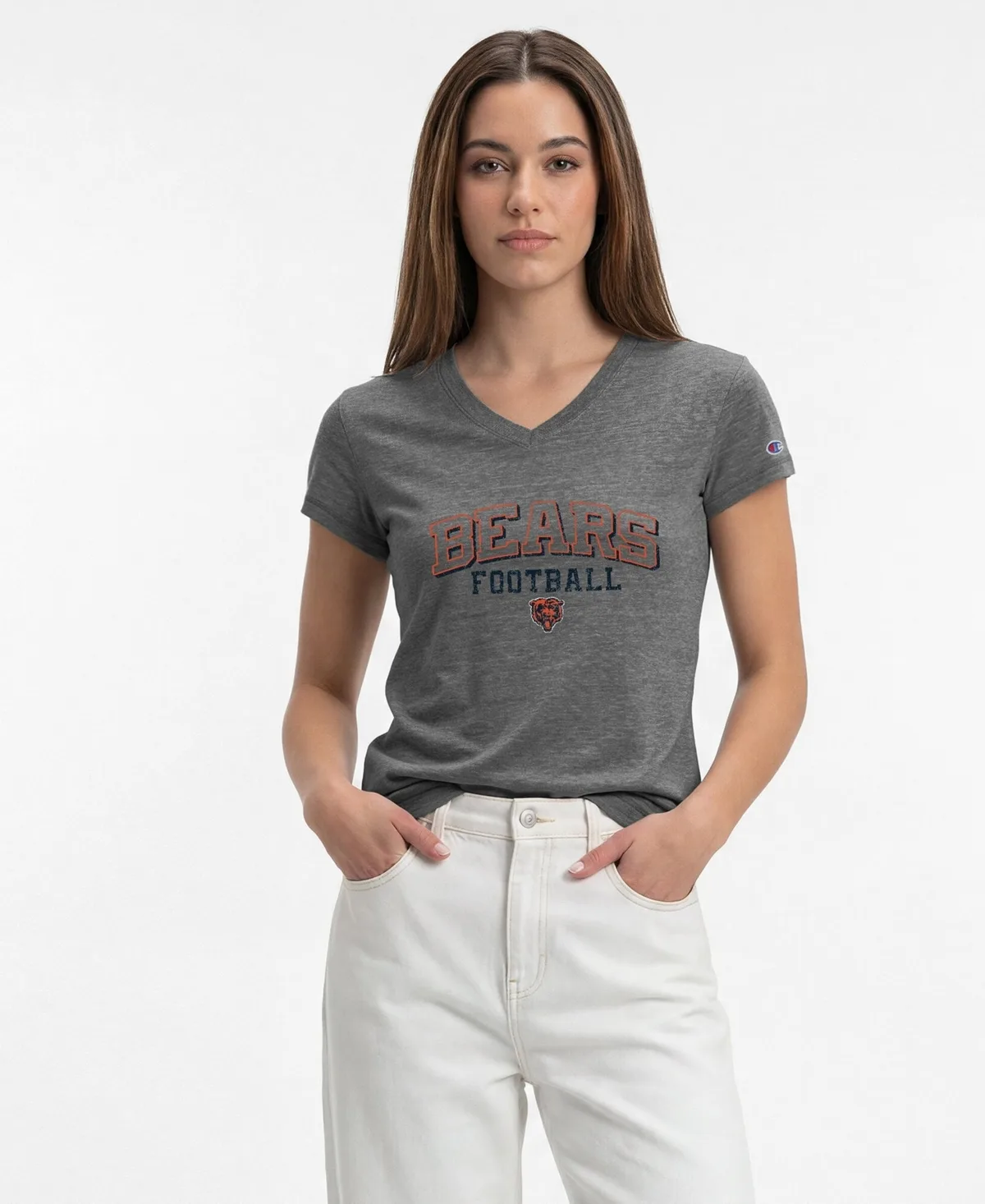 Chicago Bears Triumph Tri-Blend V-Neck T-Shirt by Champion
