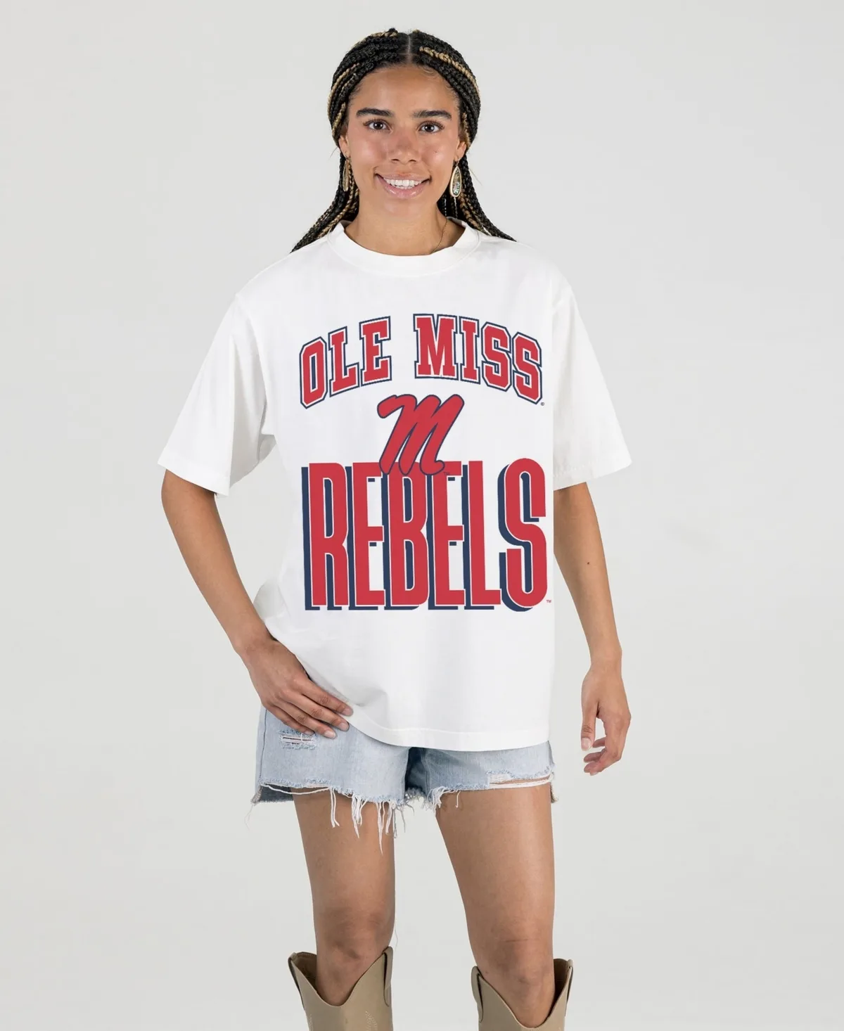 Ole Miss Rebels Oversized Fierce Focus T-Shirt