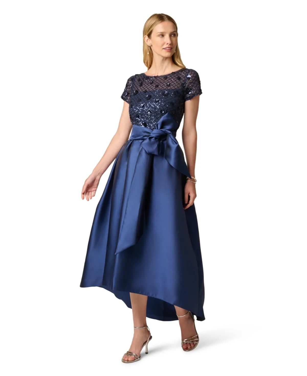 Sequin High-Low Dress by Adrianna Papell
