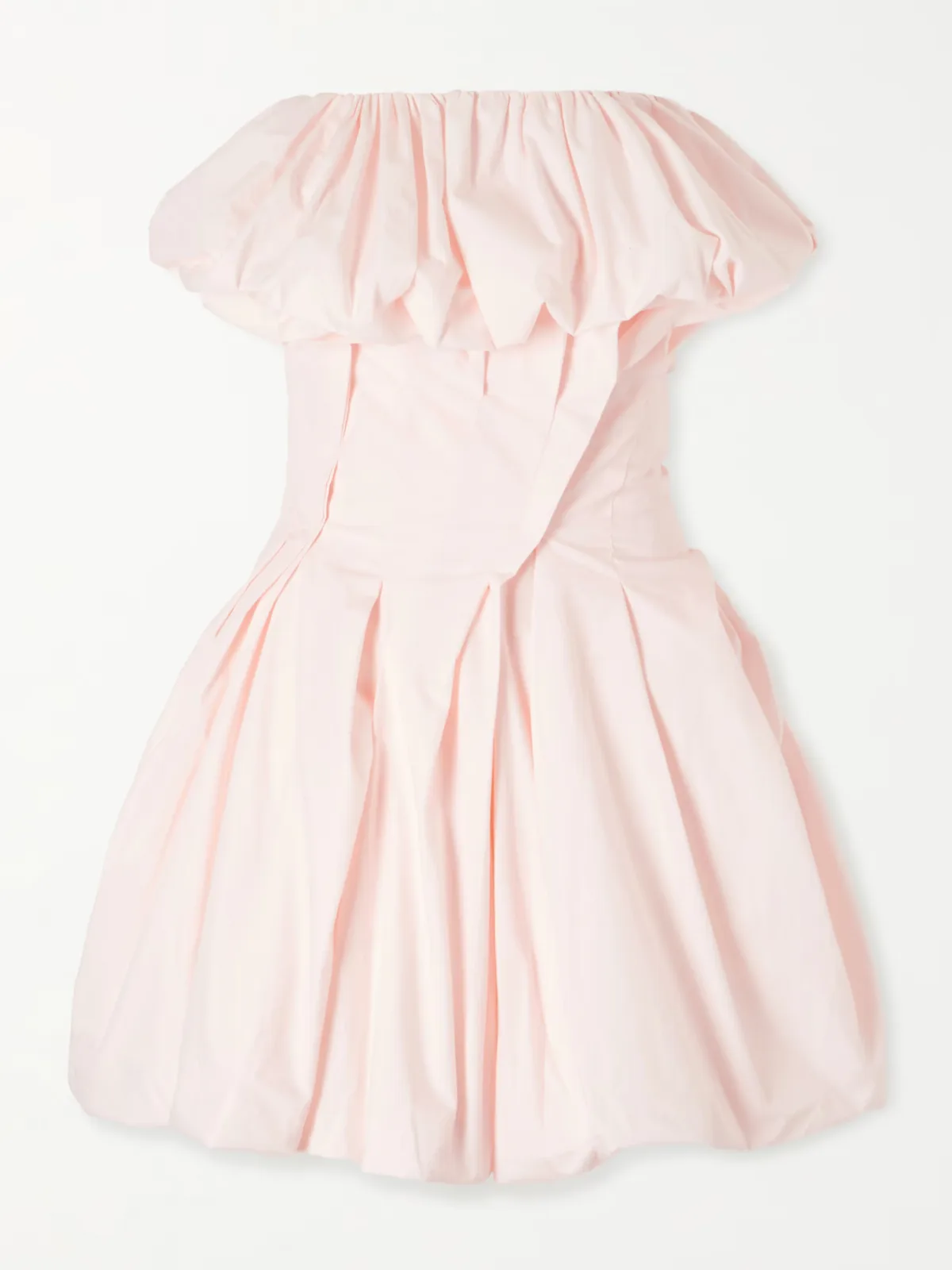 - Tiered Gathered Cotton-poplin Mini Dress -