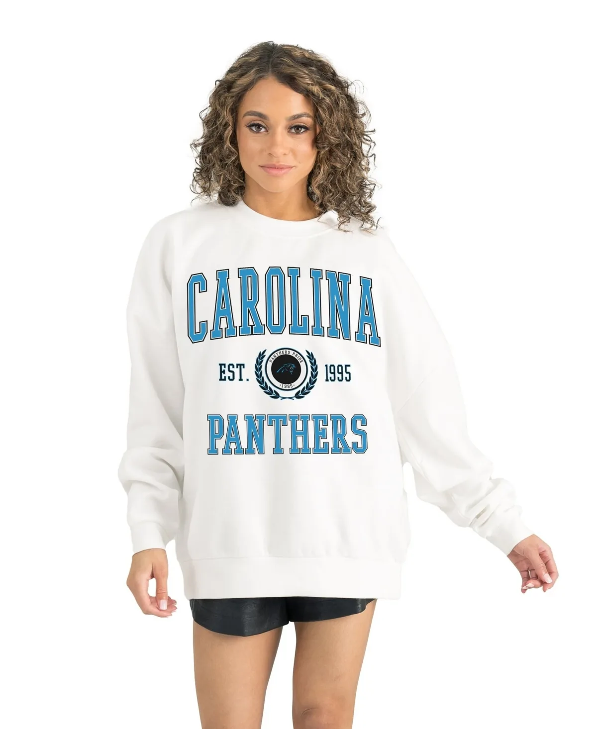 Carolina Panthers Timeless Triumph Premium Fleece Pullover Sweatshirt