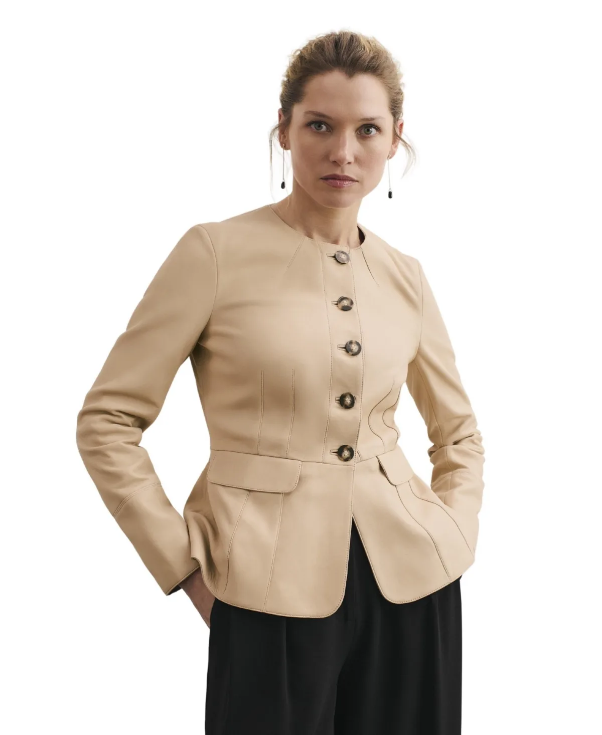 Ginevra Leather Jacket by The Fold