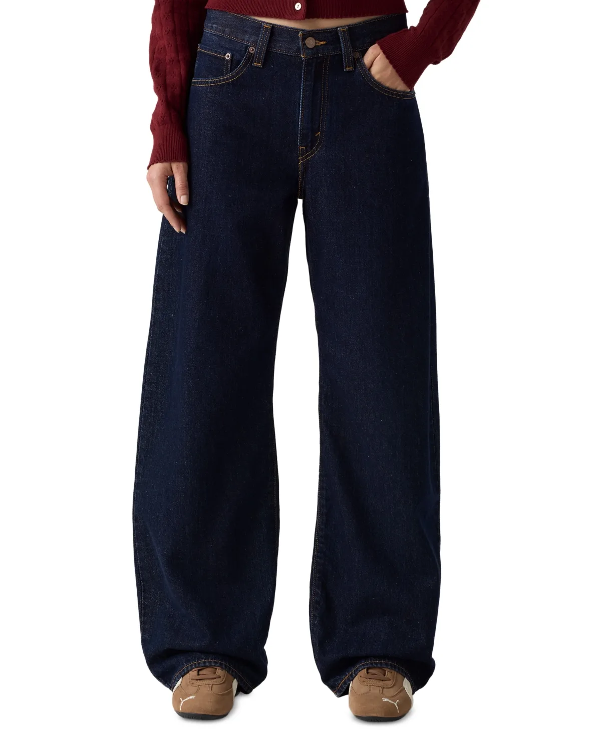 Middy Balloon Mid Rise Denim Loose Jeans