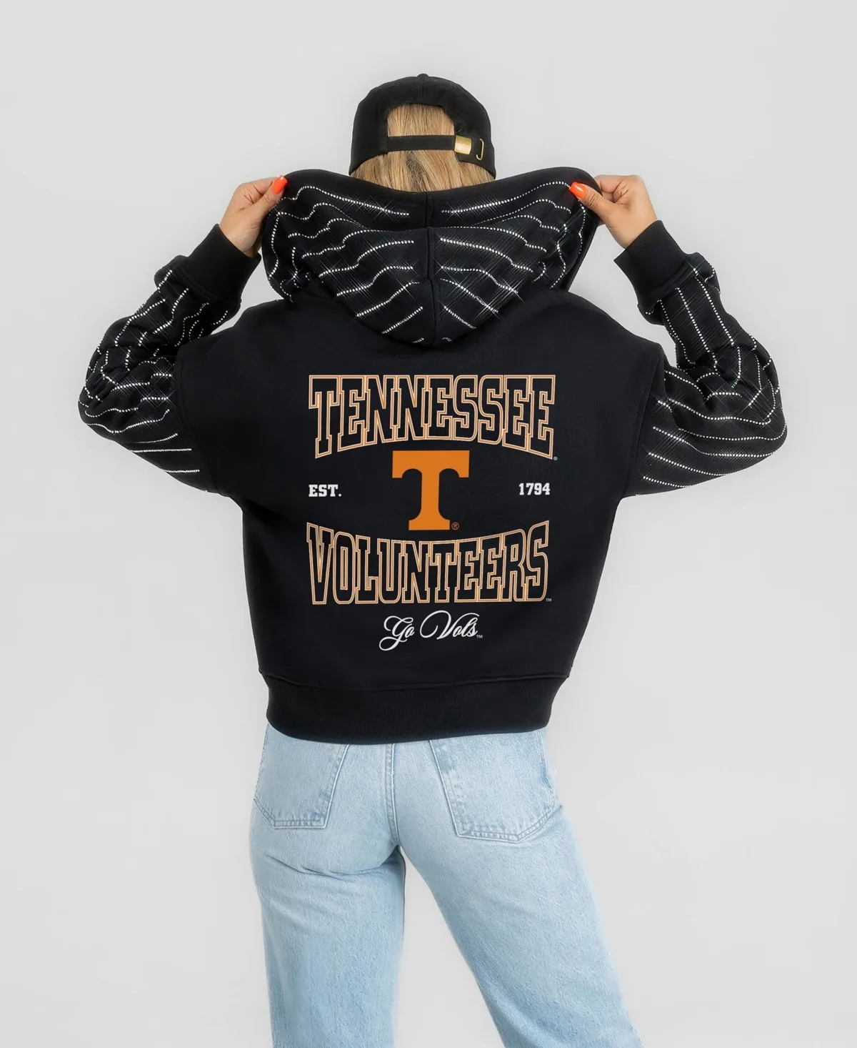 Tennessee Volunteers Eyes on the Prize Mid-Crop Full-Zip Hoodie