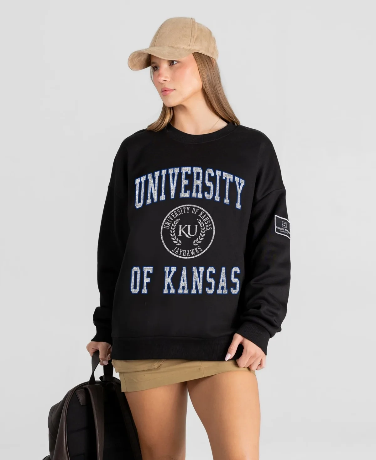 Kansas Jayhawks Fierce Flow Black Label Sweatshirt