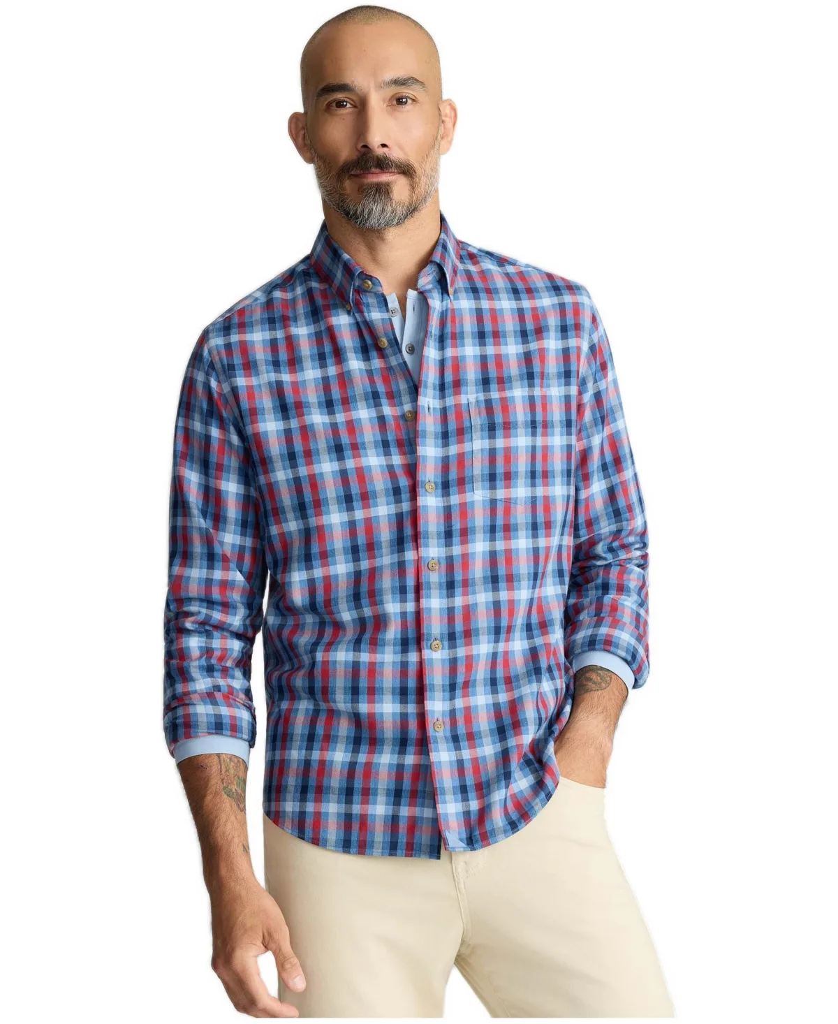 Lockridge Classic-Fit Button-Down Flannel Shirt by Untuckit