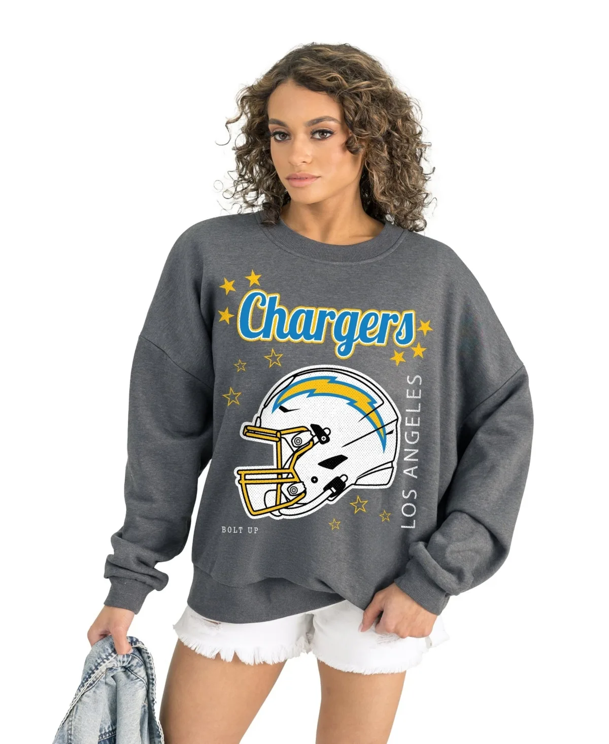 Los Angeles Chargers Ready to Rumble Premium Fleece Pullover Sweatshirt
