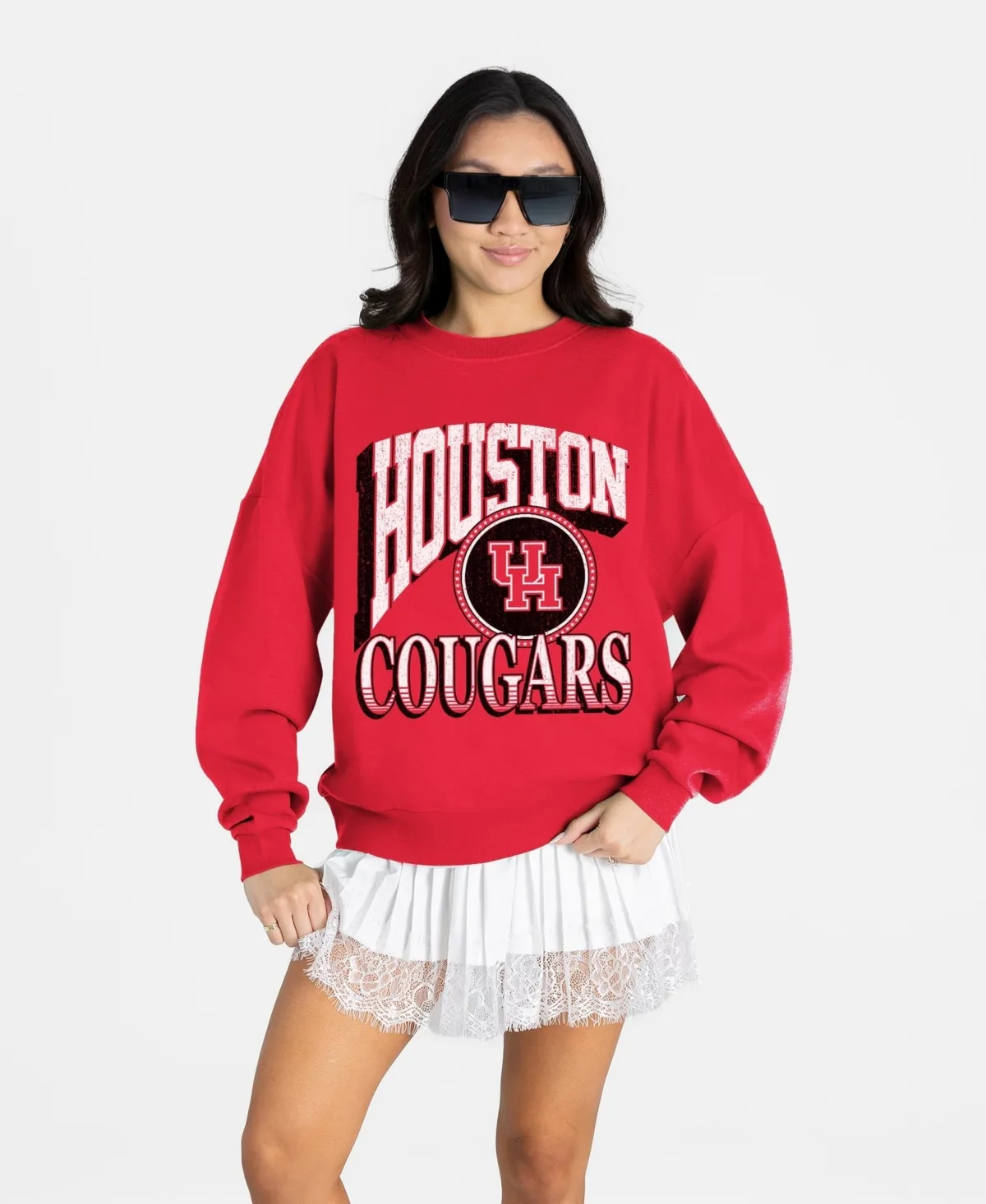 Houston Cougars Main Character Oversized Premium Drop Shoulder Sweatshirt