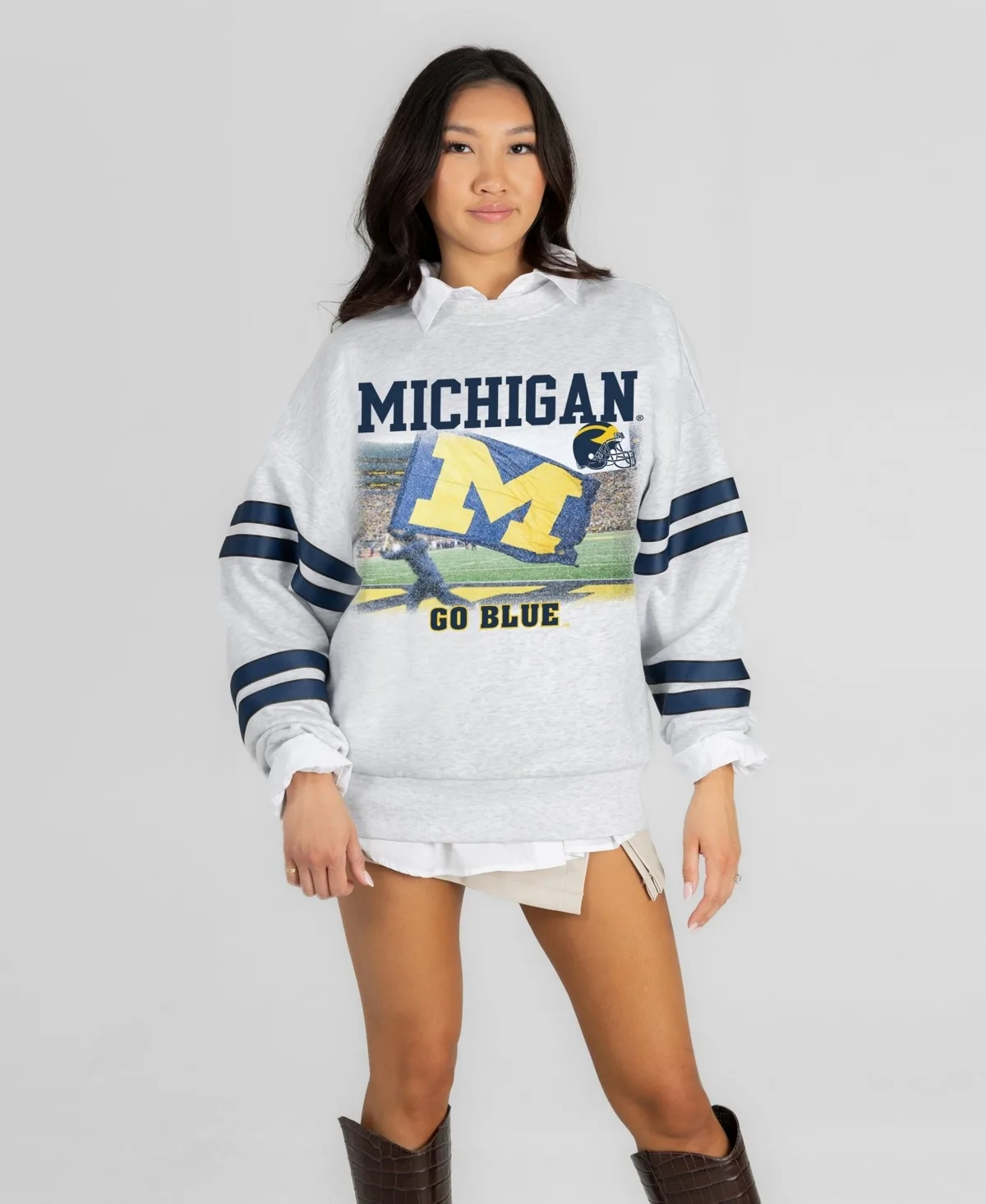 Michigan Wolverines Off the Grid Oversized Fleece Sweatshirt