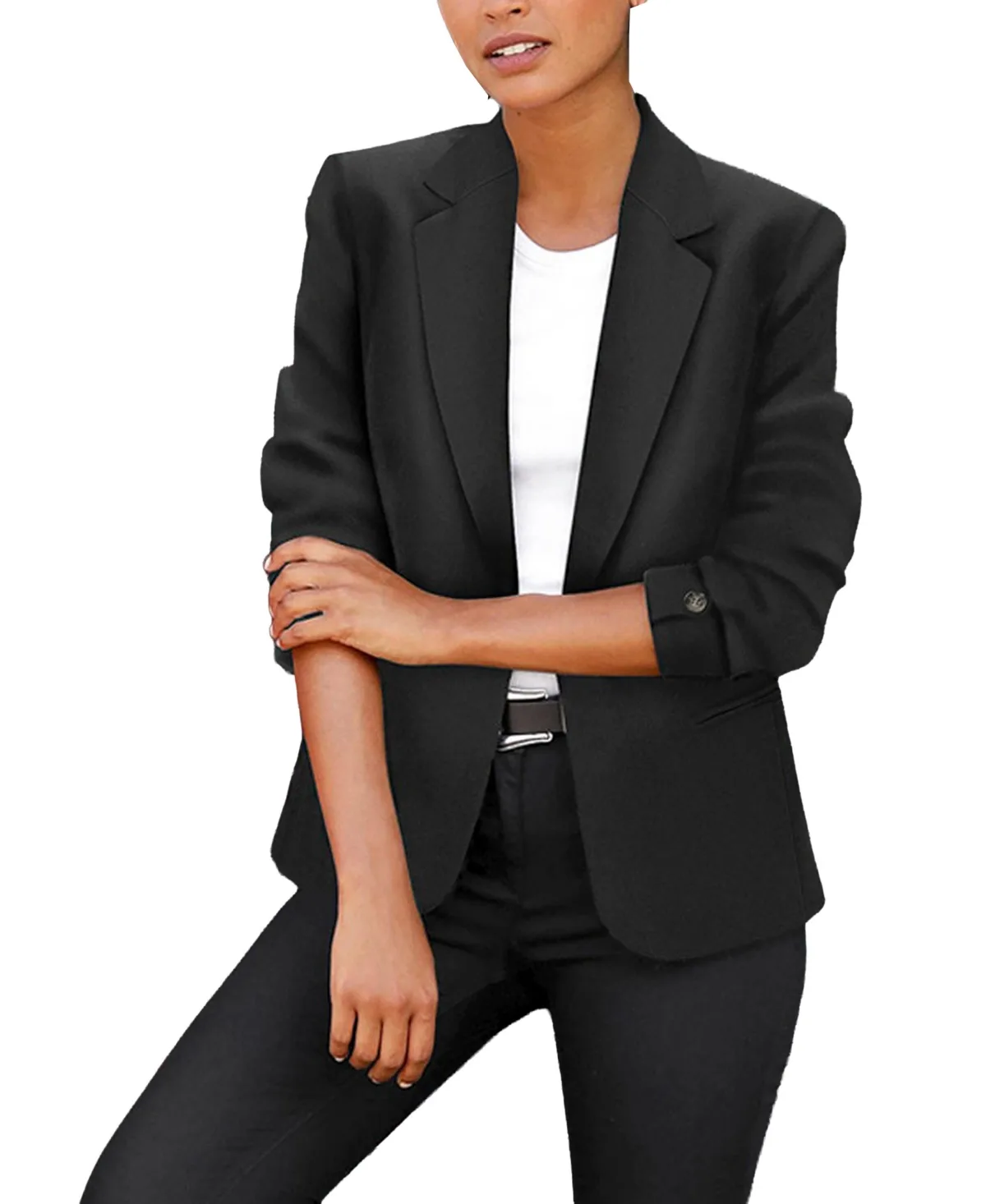 Classic Tailored Single-Button Blazer by Lascana