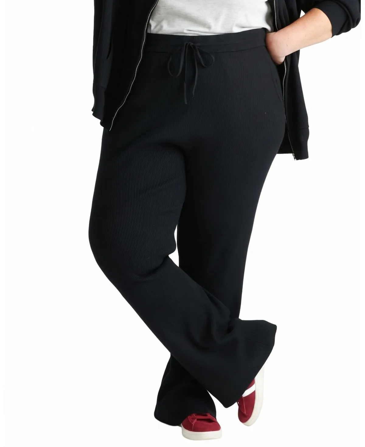 Mila High-Rise Knitted Drawstring Lounge Pants by Universal Standard