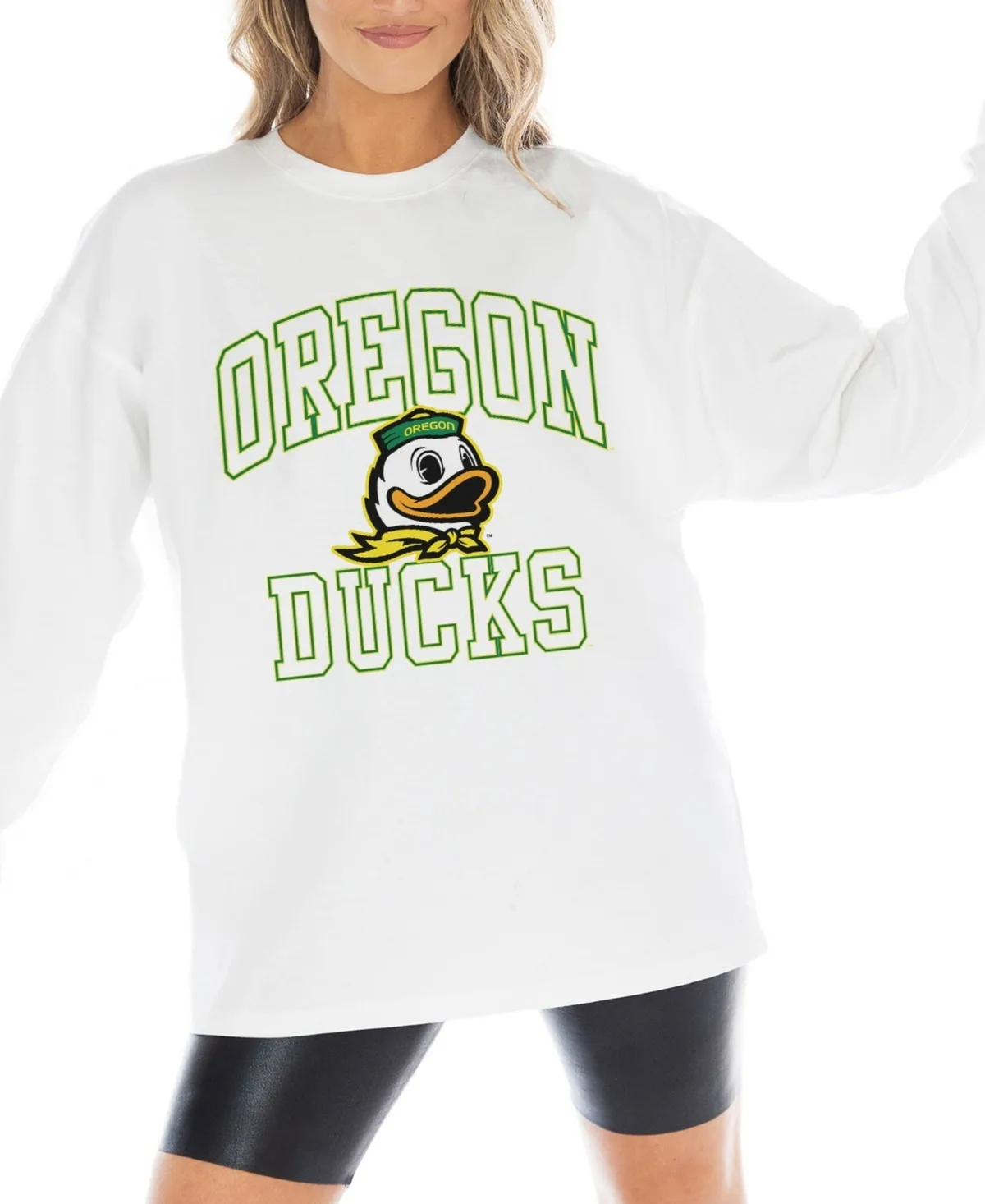 Oregon Ducks Mind Games Oversized Long-Sleeve T-Shirt