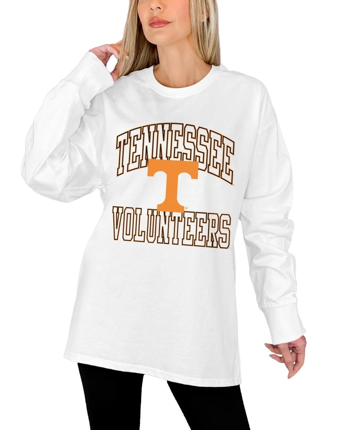 Tennessee Volunteers Mind Games Oversized Long-Sleeve T-Shirt by Gameday Couture