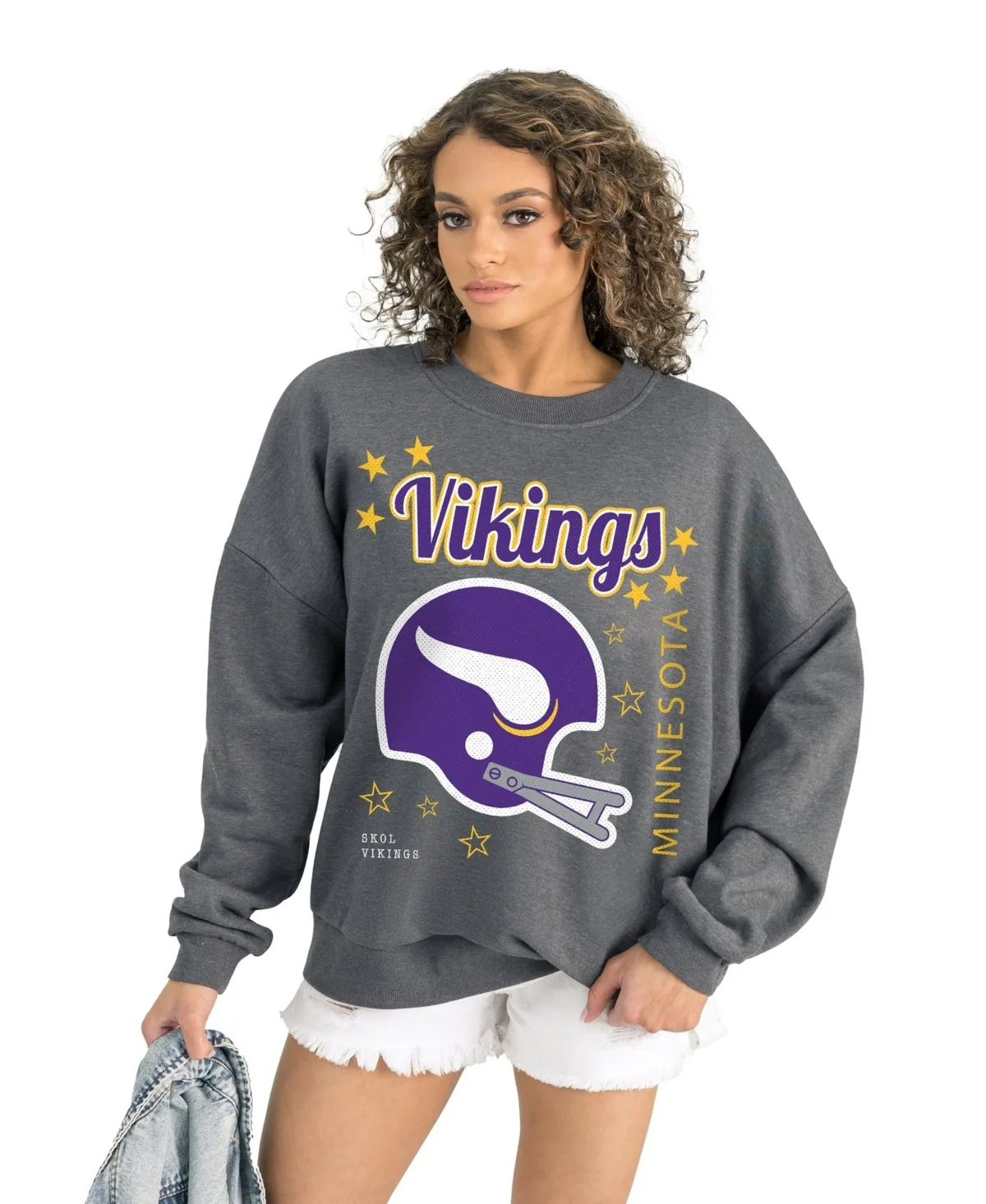 Minnesota Vikings Ready to Rumble Premium Fleece Pullover Sweatshirt